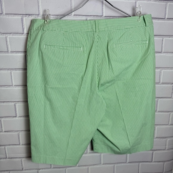 Ralph Lauren Mint Green Striped women Bermuda Shorts/size 16 - Picture 4 of 8